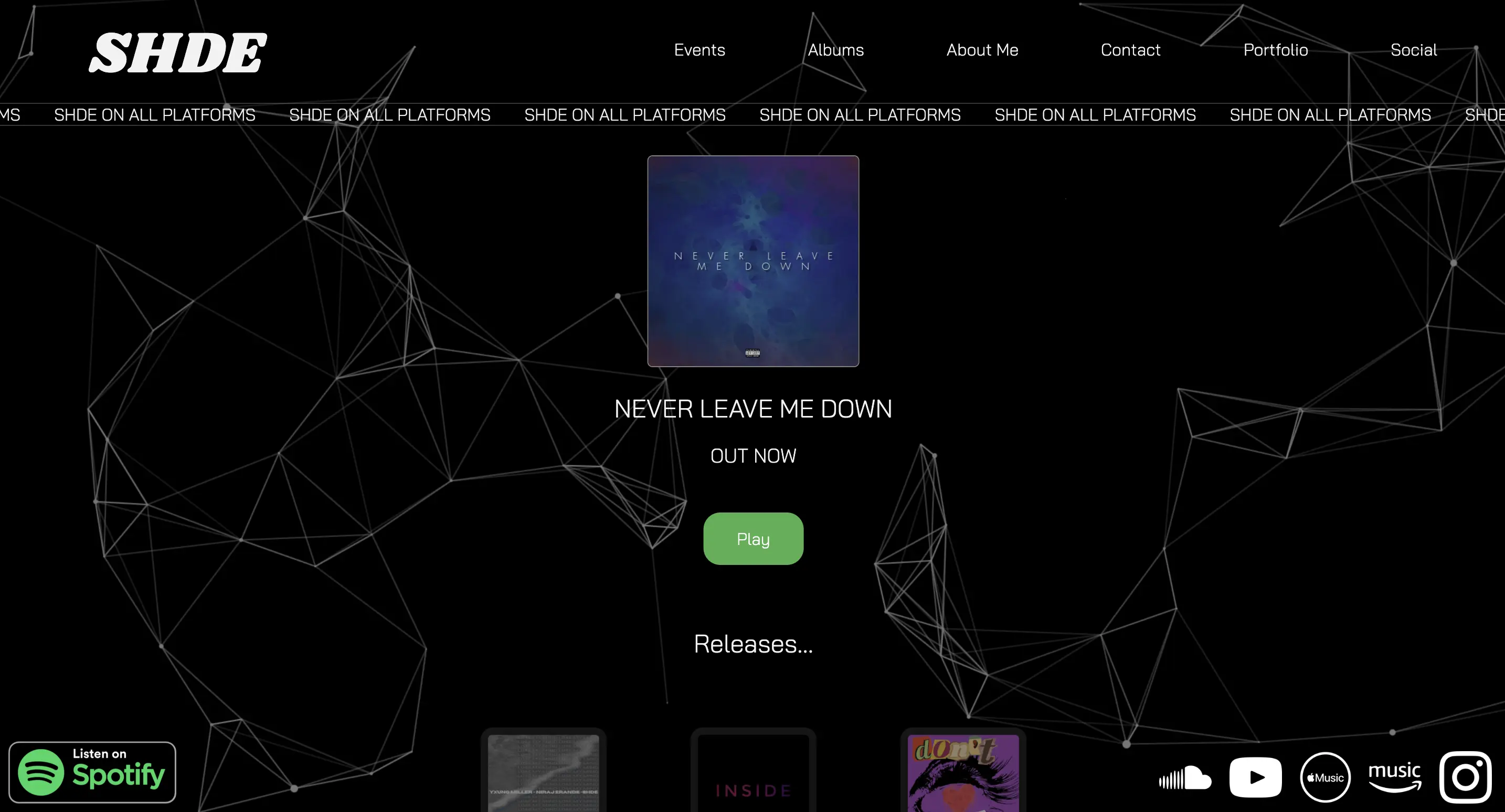 SHDE music website